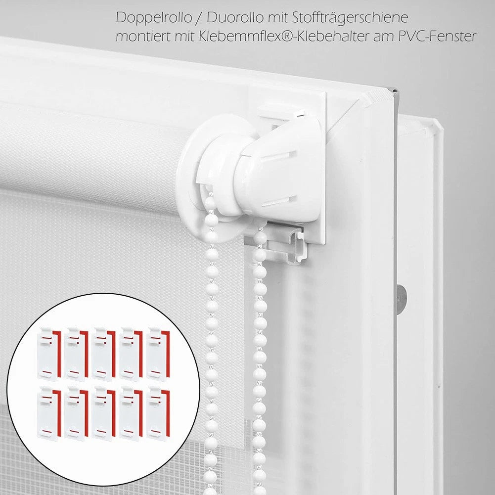 10X Sticky Brackets for Klemmfix and Twin Roller Blinds