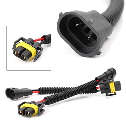 2X Headlight Fog Light H11 H8 Extension Wiring Harness Socket Connector