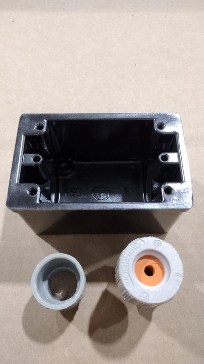 Marinco PH6619 FS Box with Cord Grip and PVC Adapter for Marinco (Open Package)