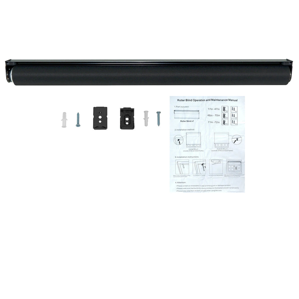 Cordless Roller Shades for Windows 71"x72" Waterproof Insulated