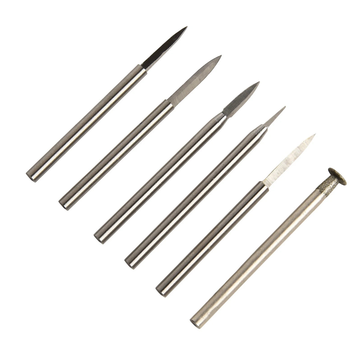 6-Piece Wood Carving Accessory Kit for Rotary Tool Drill Bits