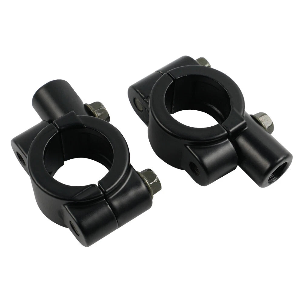 8mm 7/8" Handlebar Mirror Mount Holders Adapter Clamp for Universal Motorcycle ATV