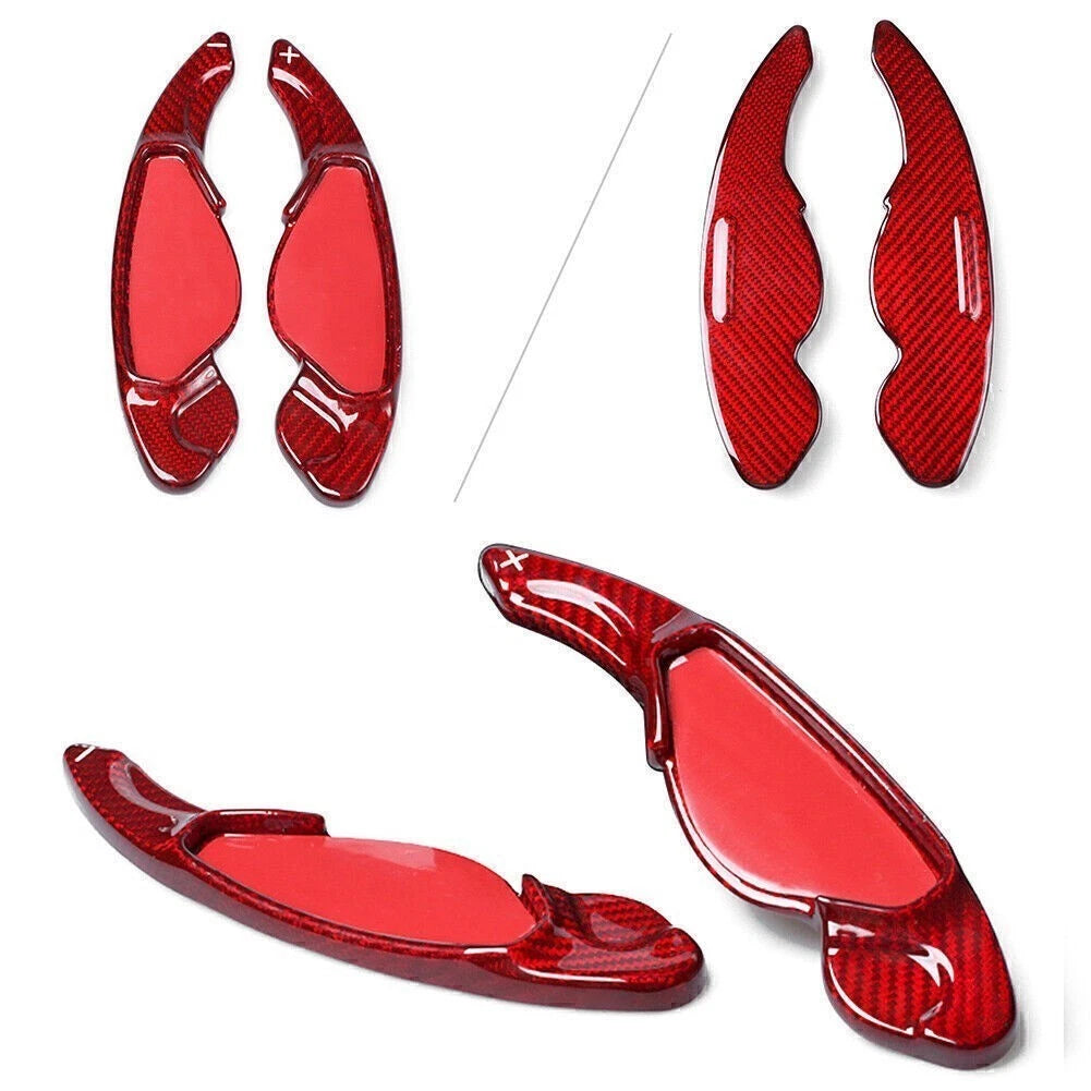 Carbon Shift Paddle Extensions for Land Rover Evoque (2012–2018) - Red