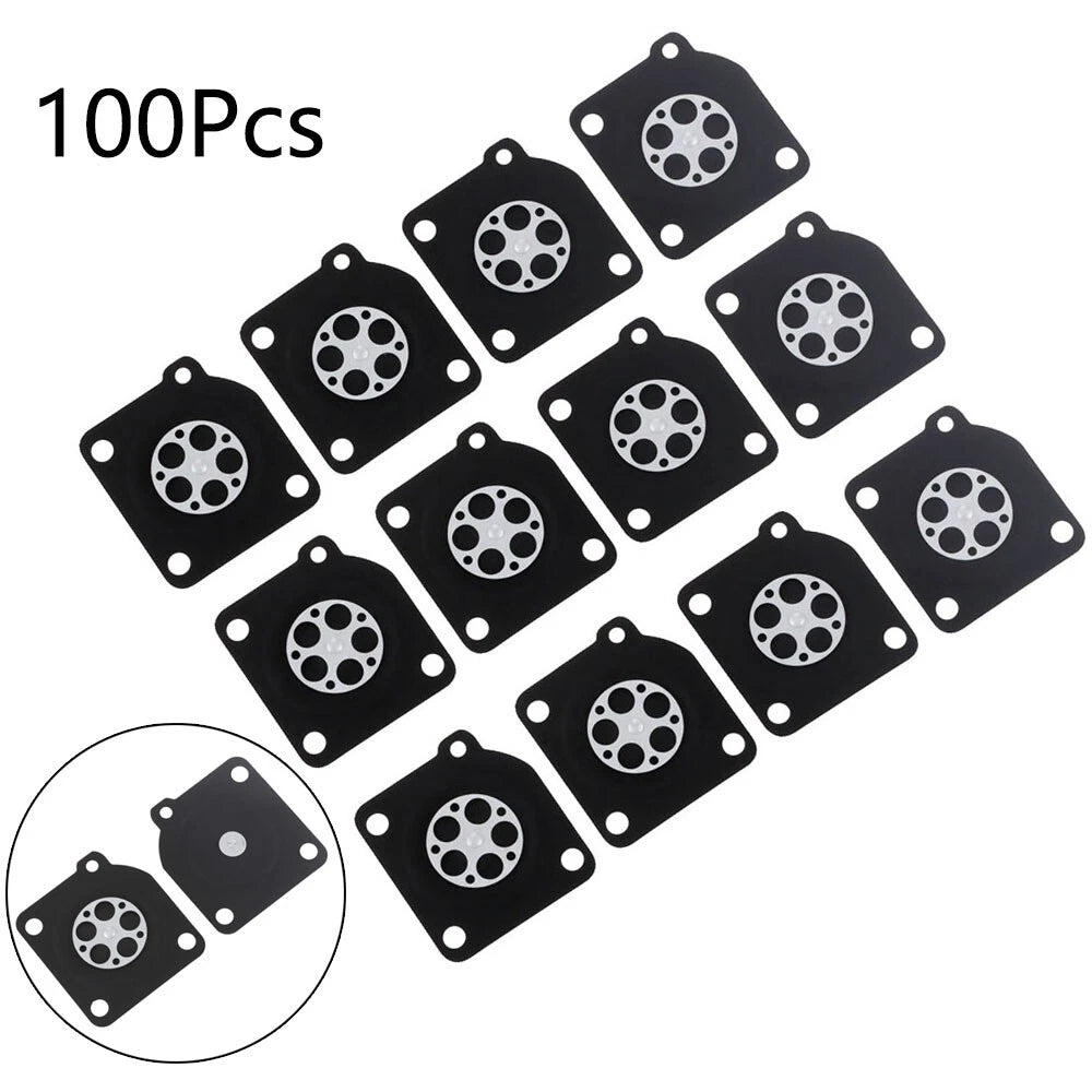 100Pcs Carburetor Metering Diaphragm for ZAMA C1U A015010 (Garden Repair)
