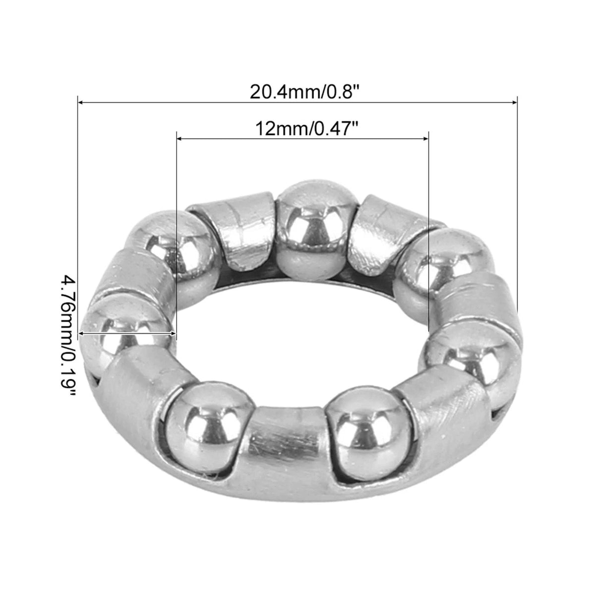 Crank Cycling Ball Bearings Retainer Kit for Bicycle Bike (4.76x7mm)