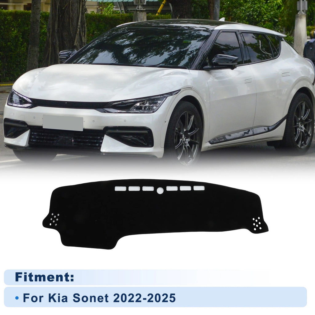 Dash Cover for Kia Sonet (2022–2025) Polyester Black