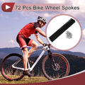 Bicycle Spoke Set 305mm Carbon Steel Black for 14G 72 Pack (All Makes)
