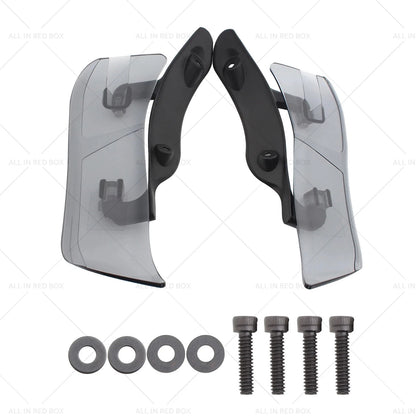 Adjustable Upper Fairing Side Wind Air Deflector for Harley Road Glide
