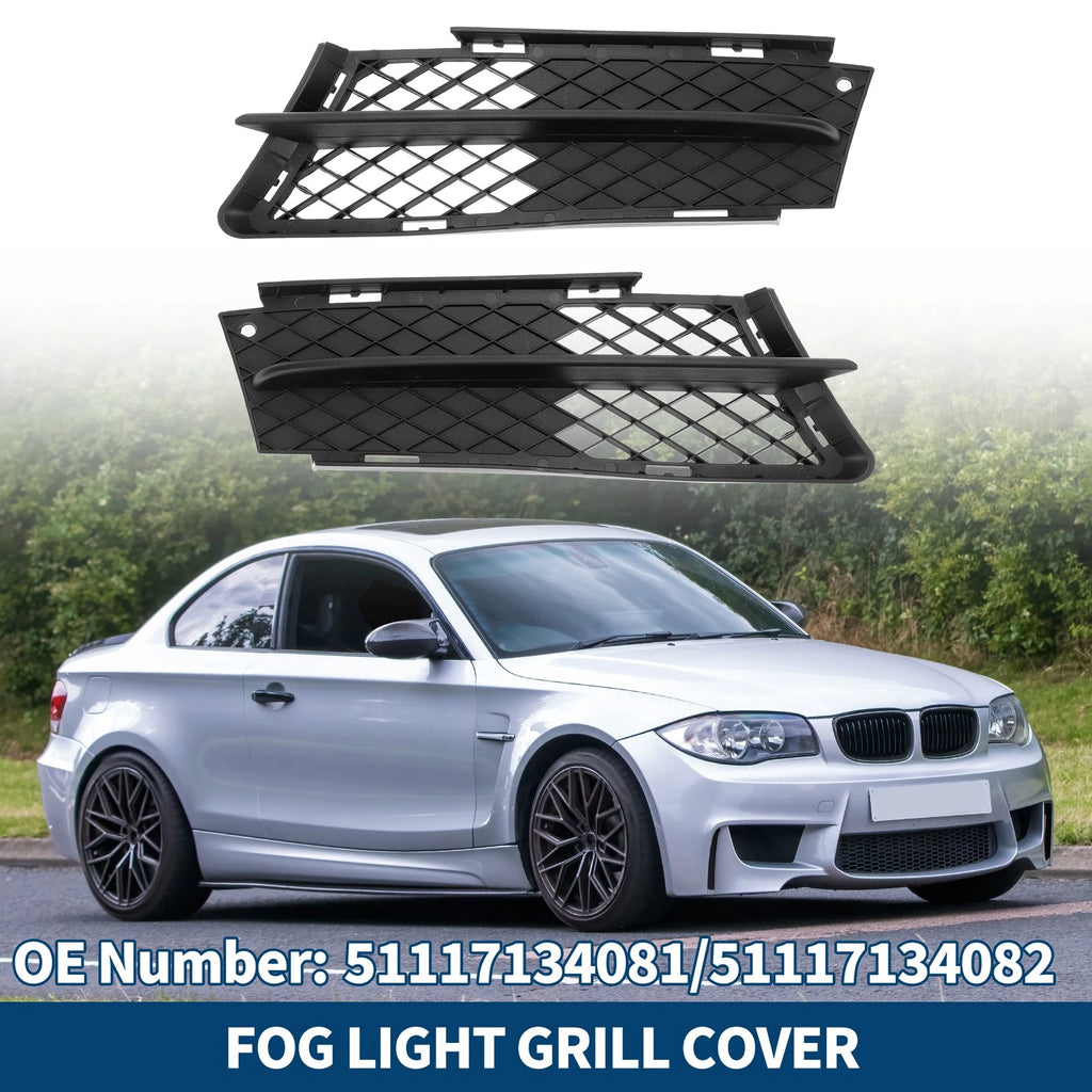 Pair Front Fog Light Grilles Replacement for BMW 3 Series (2012–2019)