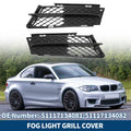 Pair Front Fog Light Grilles Replacement for BMW 3 Series (2012–2019)
