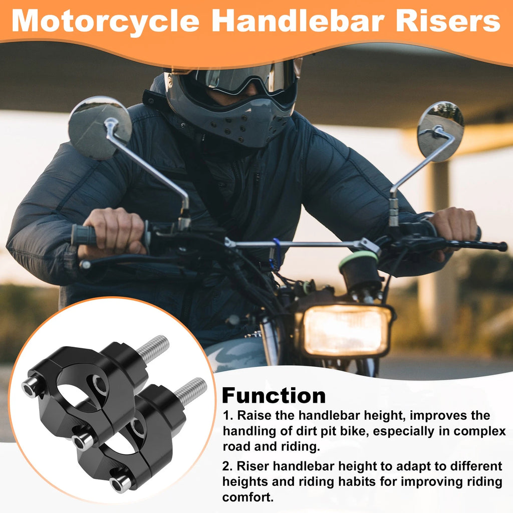 Handlebar Riser for KTM 125SX (2000–2016) 28mm Black