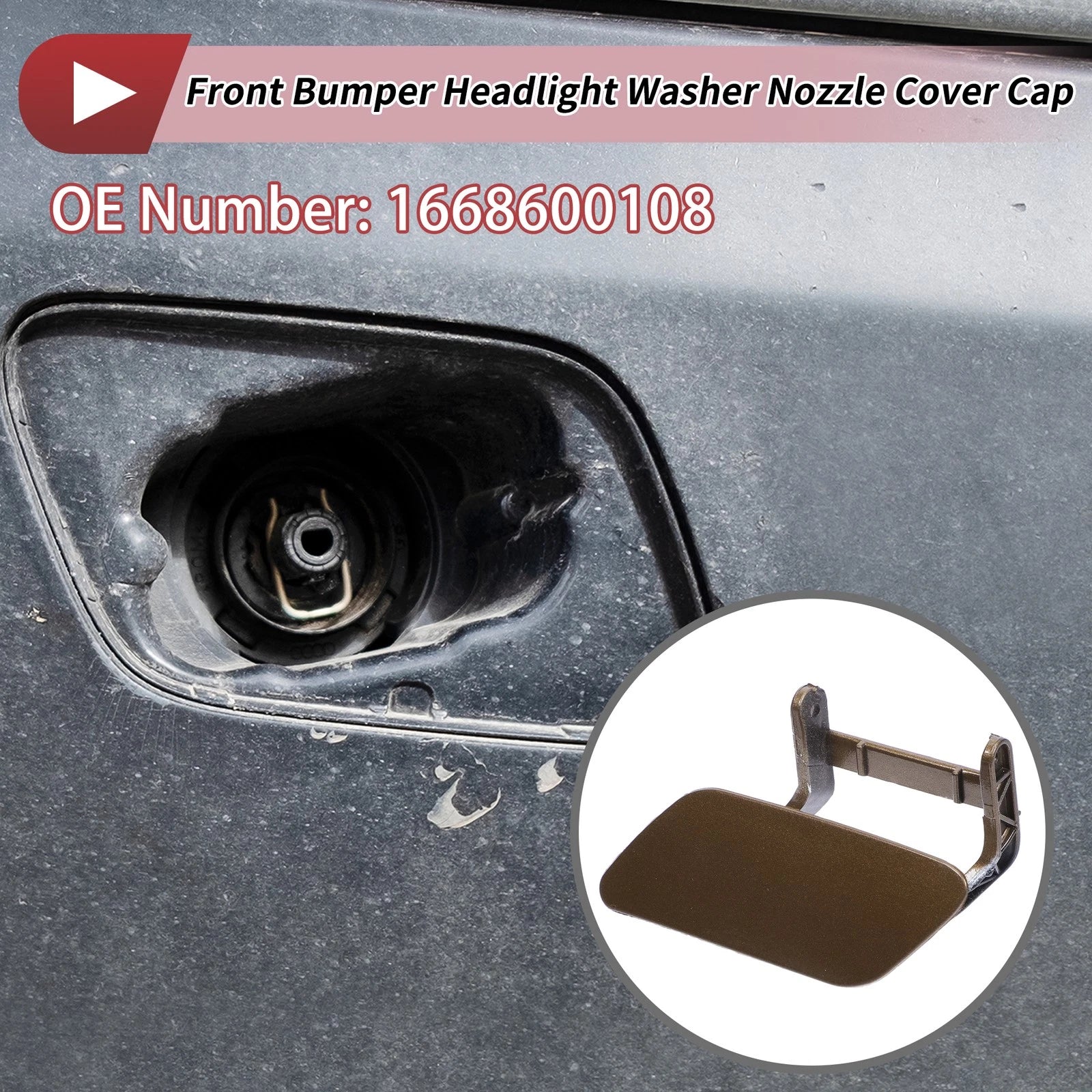 Front Left Washer Nozzle Cover Cap for Mercedes-Benz ML350 (2012–2015)