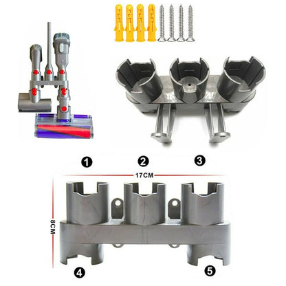 5 Holes Wall Mount Accessory Holder for Dyson V7 V8 V10 (2015–2021)