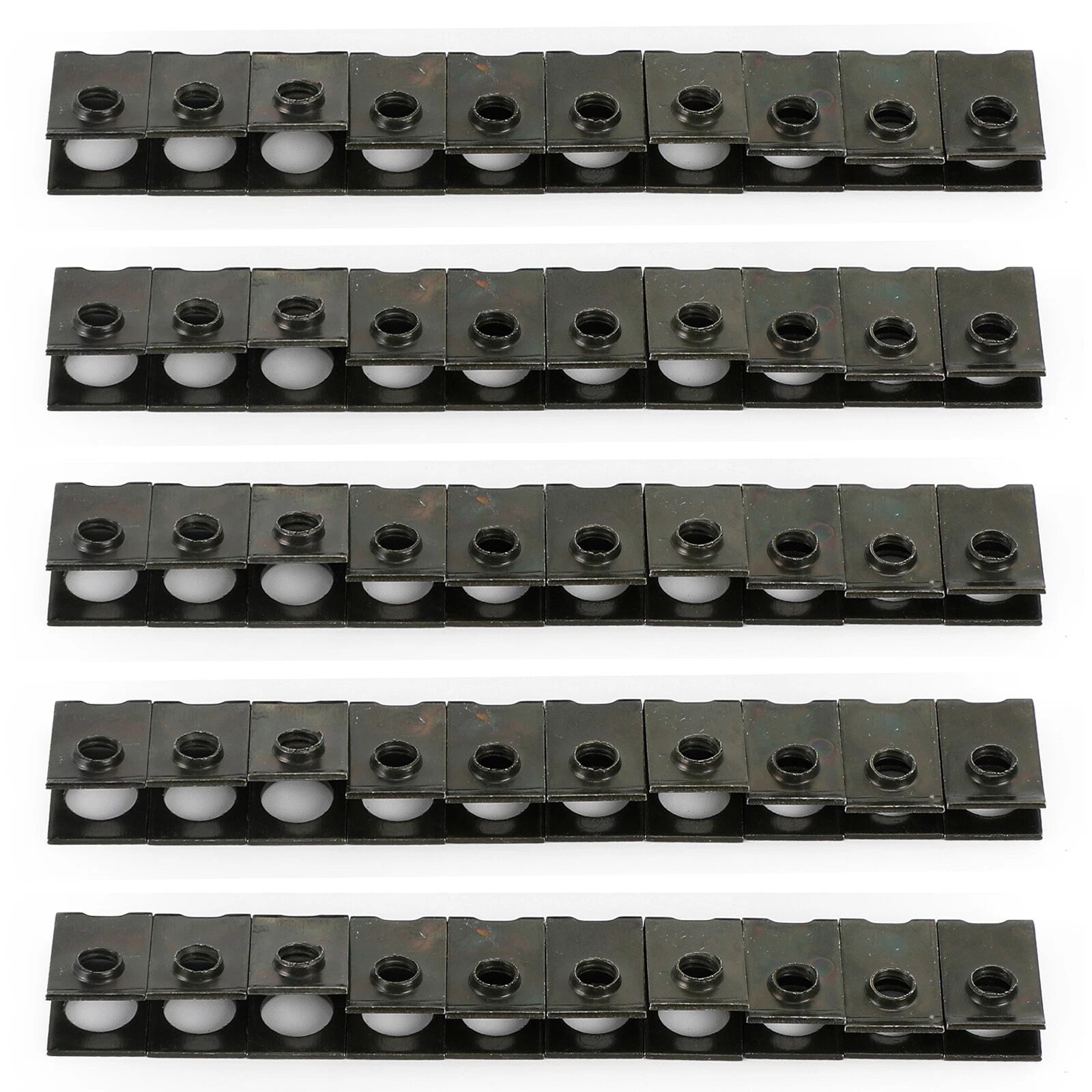 50x M5 5mm Motorcycle Fairing Spring Clips U Nut T9