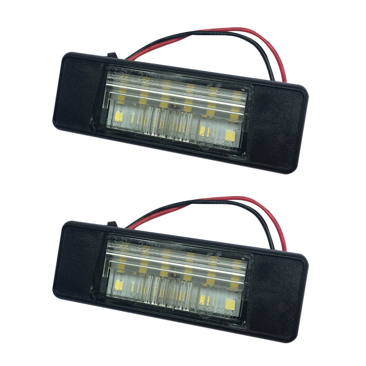 2X Error Free LED License Plate Light for Nissan Qashqai X-Trail