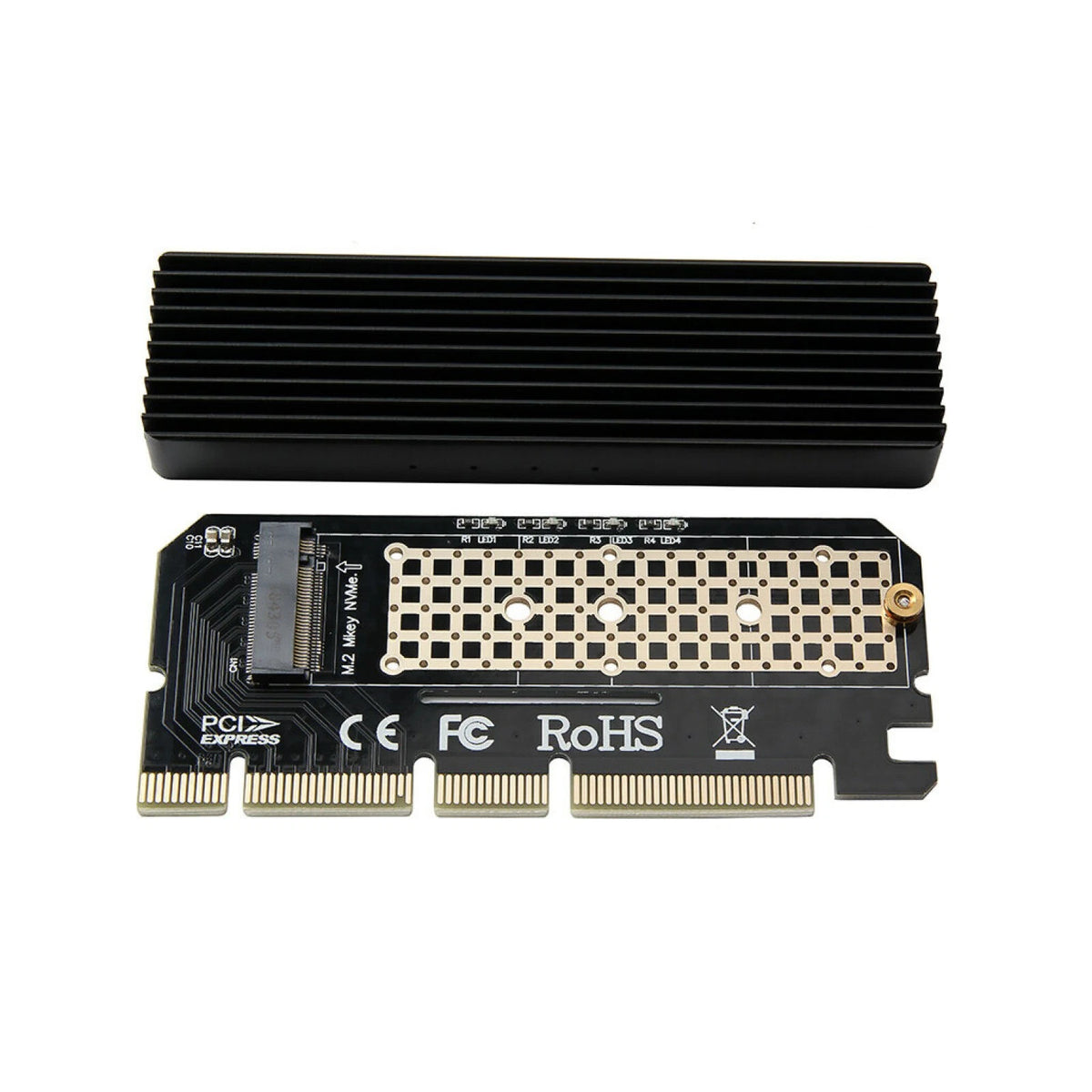 M.2 NVMe SSD NGFF to PCIe Adapter Card M Key Interface