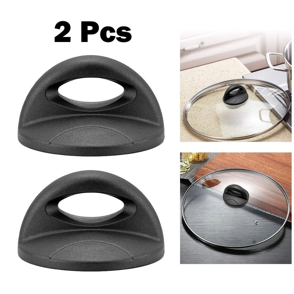 Replacement Pot Lid Knobs for Cookware (Bakelite, Black)