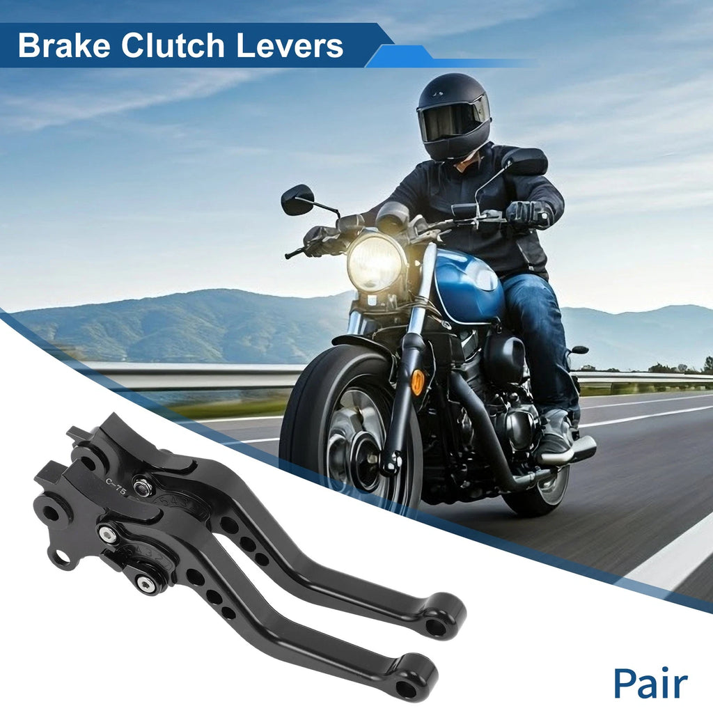 Adjustable Short Clutch Lever Pair for BMW R Nine T (2014–2016) Black