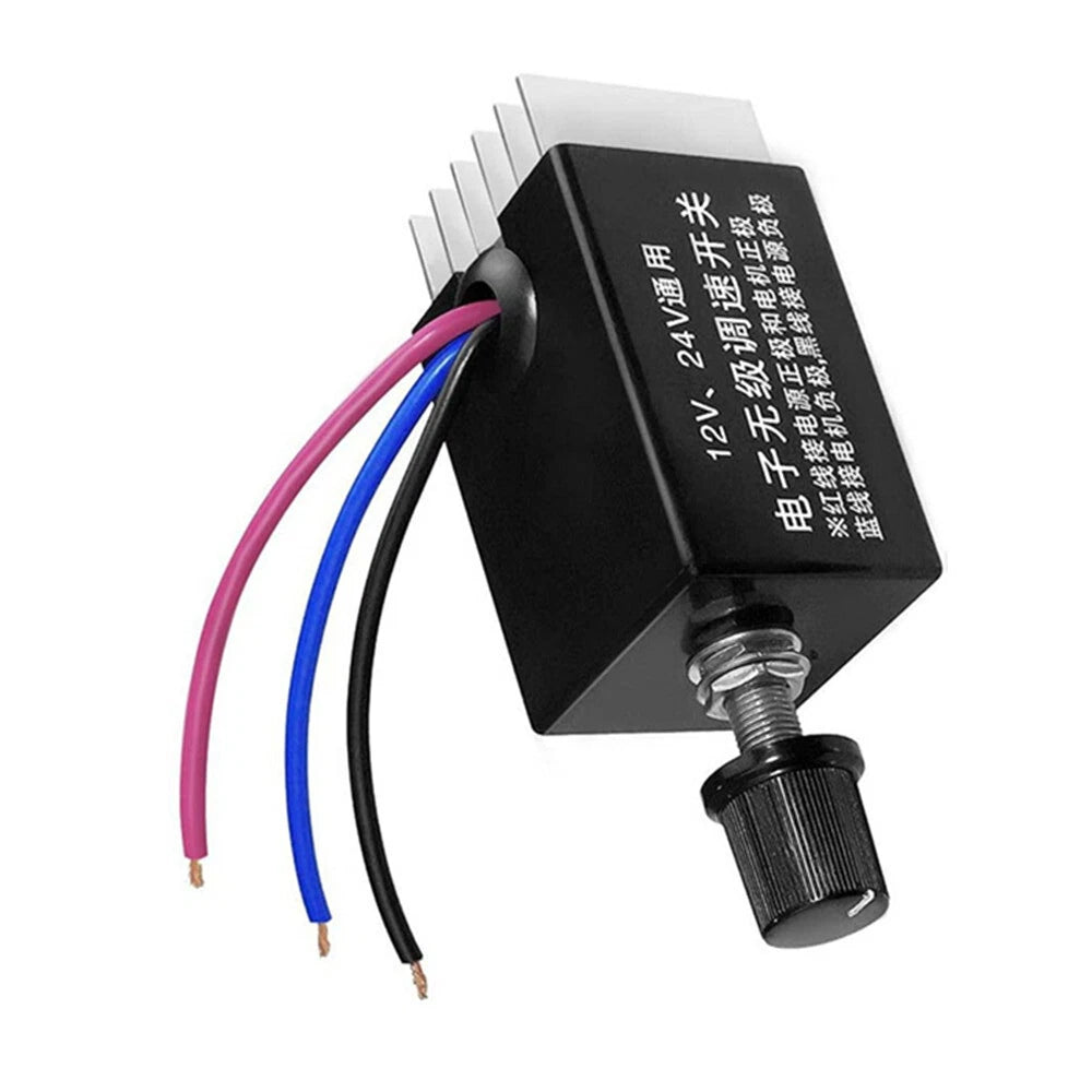 Motor Speed Controller Switch Knob for Car Truck (DC 12V 24V)