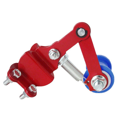 Chain Tensioner Roller Adjuster for Universal ATV Dirt Bike (Red/Blue)