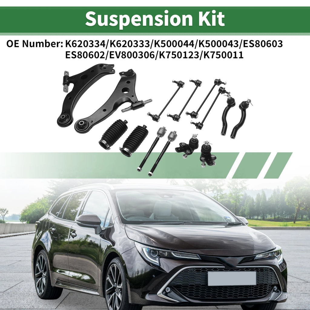 14 Pc Front Lower Control Arms Replacement for Toyota Camry (2007–2011)