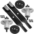Deck Spindle Assembly with Pulley and Blade for John Deere X300 (2008–2014)