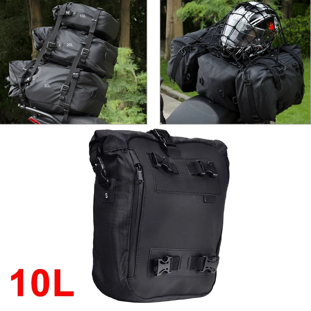 Waterproof Rear Tail Seat Back Saddle Carry Bag for Motorcycle