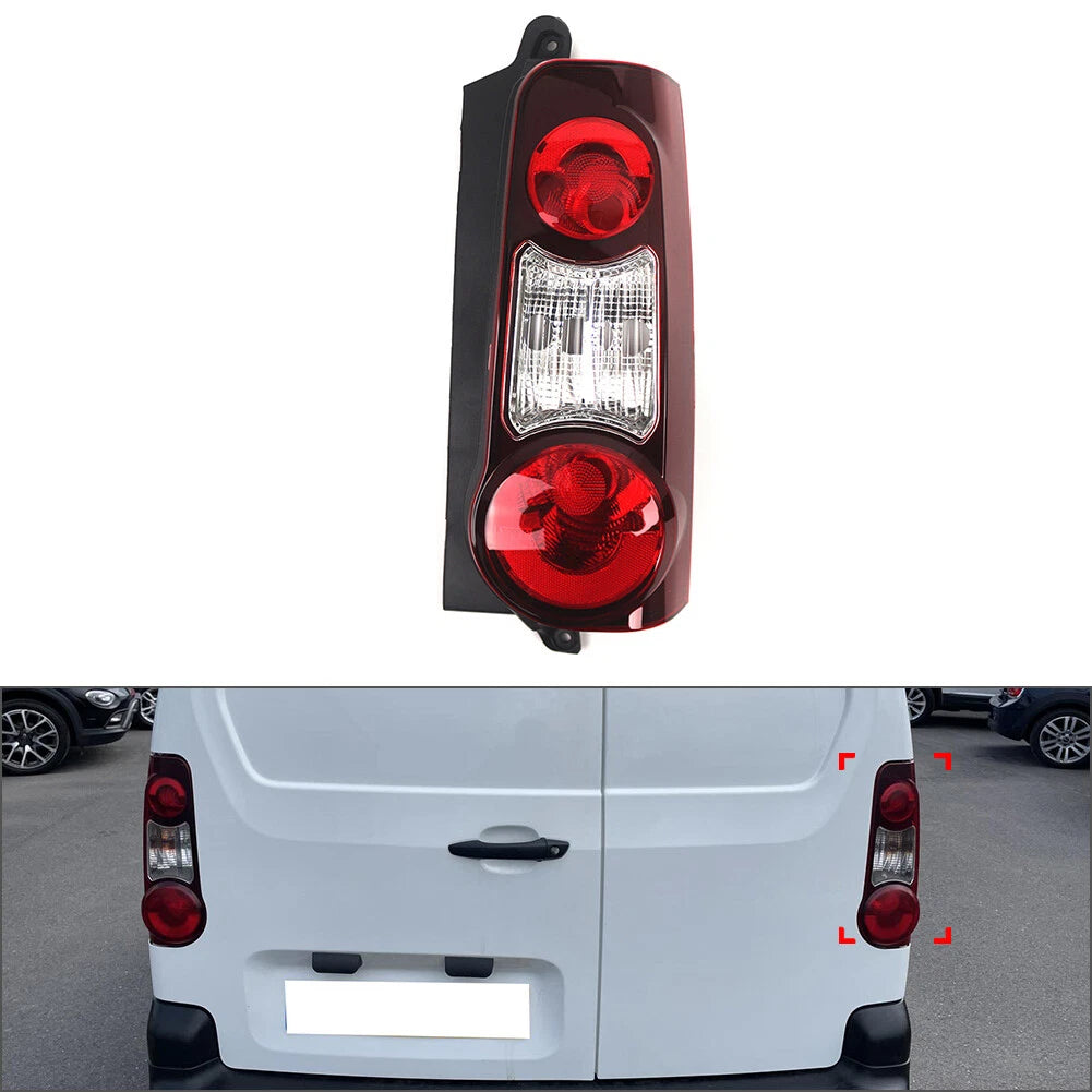 Right Side Red Rear Tail Light Housing for Peugeot Partner (2012–2018)