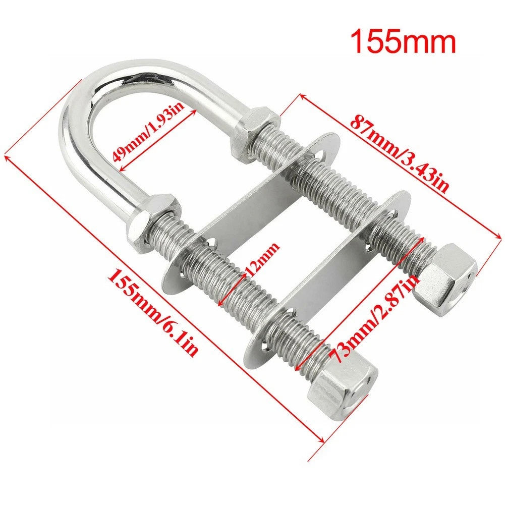 Heavy Duty U-Bolt Tie Point for Marine Applications (Includes Nuts & Washers)