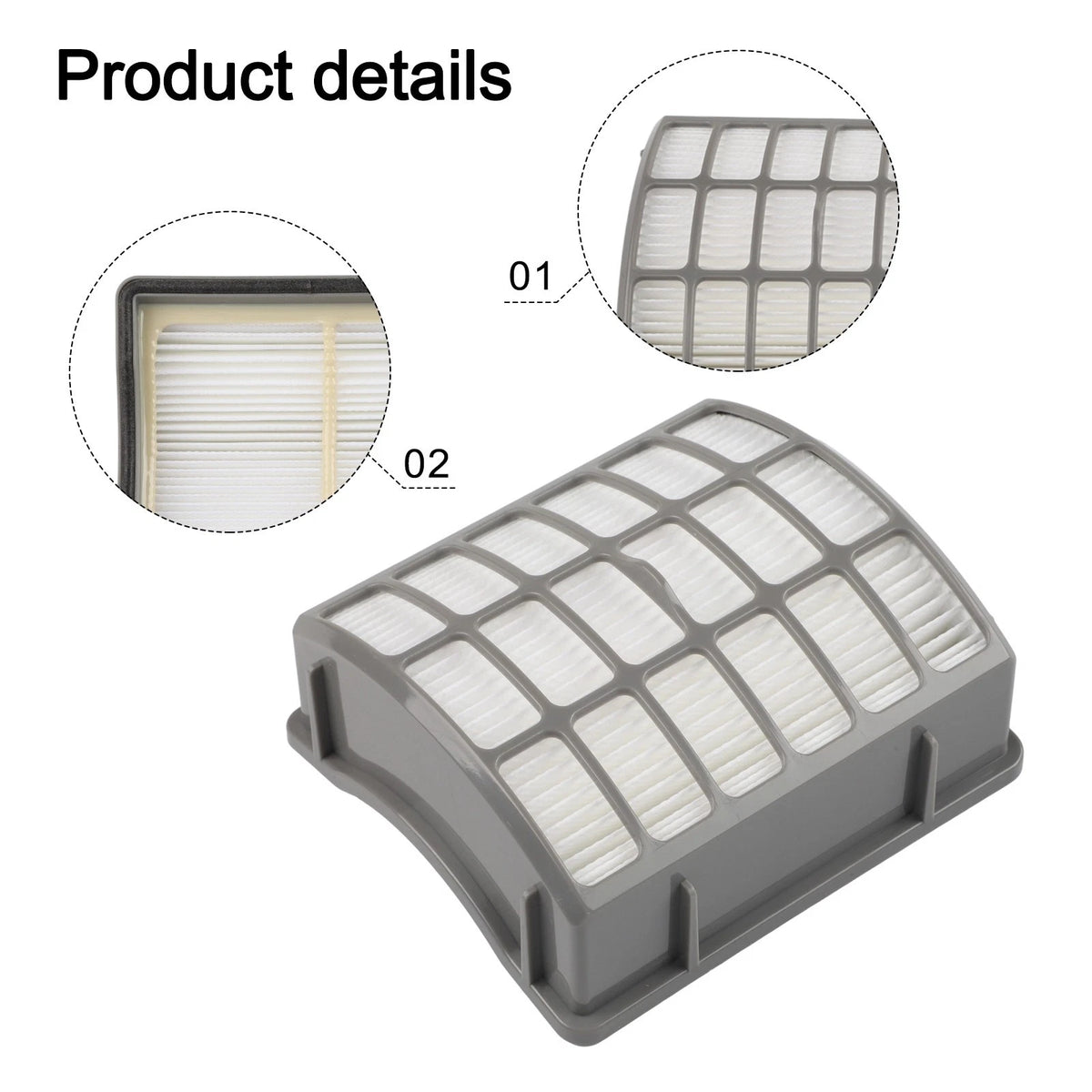 Self-Cleaning Brush Foam and Filter for Shark NV60 NV70 NV80