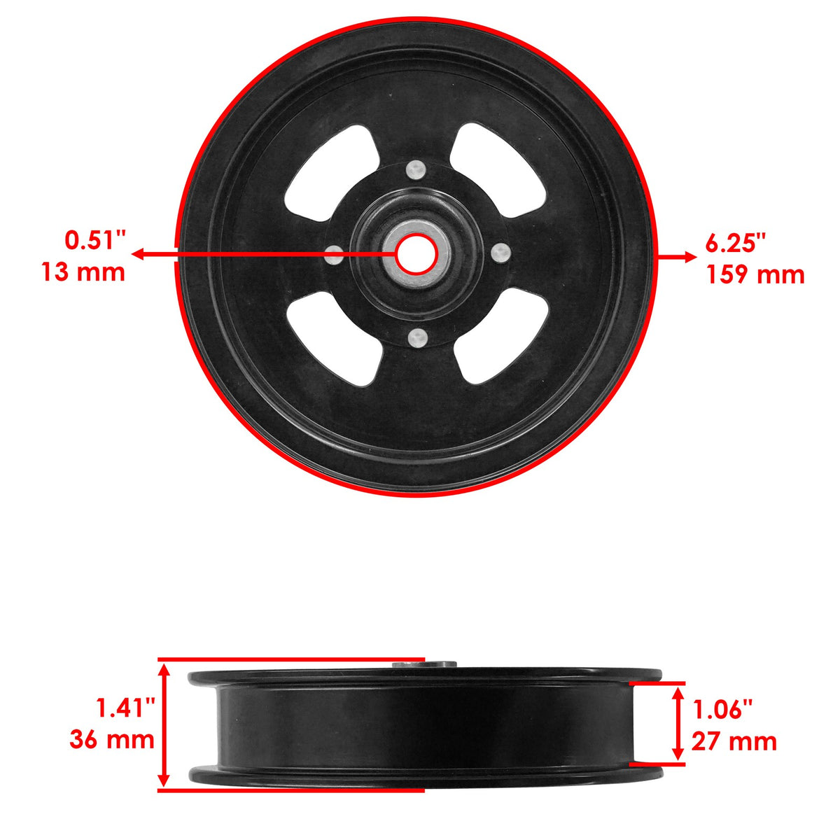 Deck Pulley 61 inch Replacement for Predator Pro ProCat 942545M (2002–2018)