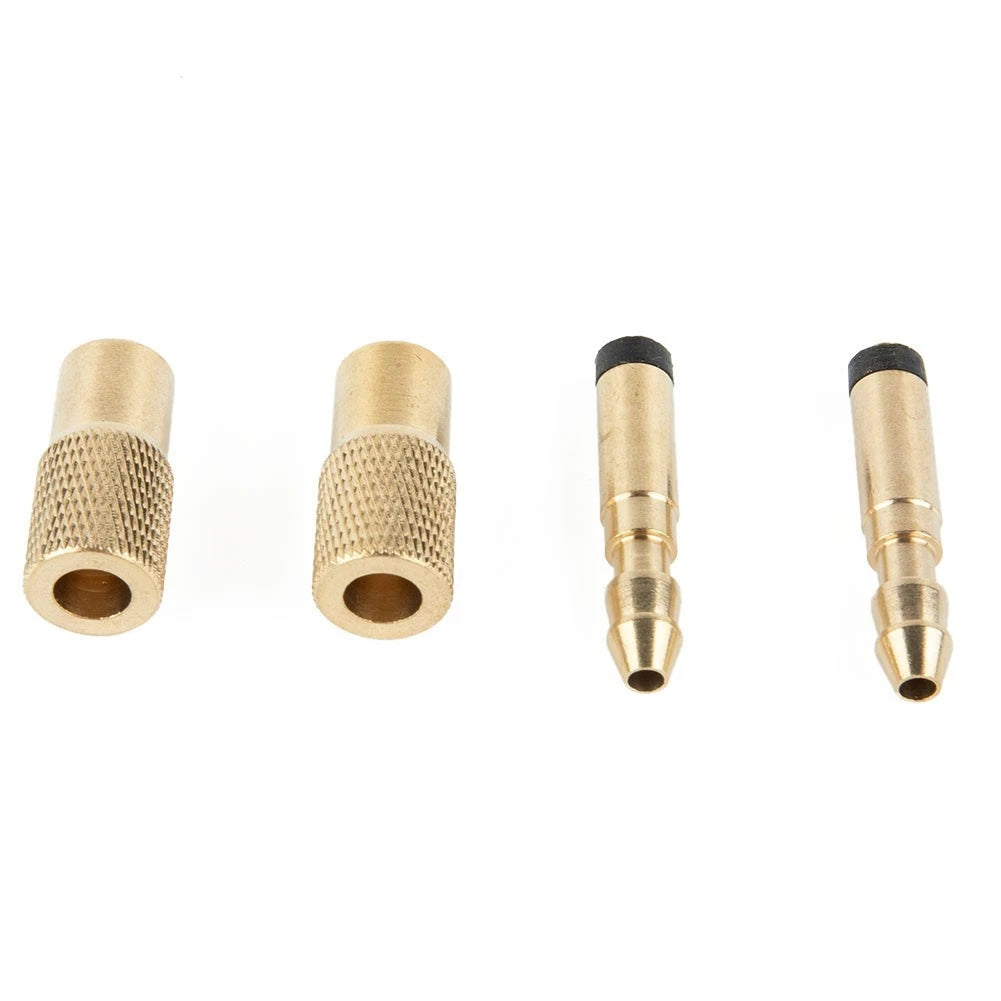 Set of 2 Tyre Inflator Valve Connectors for Car 6mm Copper