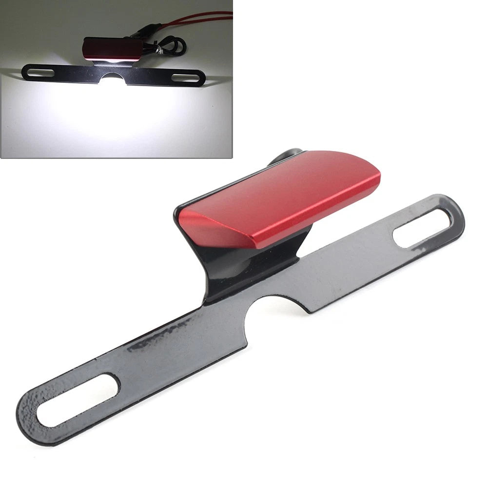 LED Brake Tail Light License Plate Mount Holder Bracket for Motorcycle