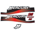 Decals Sticker for Mercury Outboard 25hp 2-Stroke (1999–2006) 808499A00