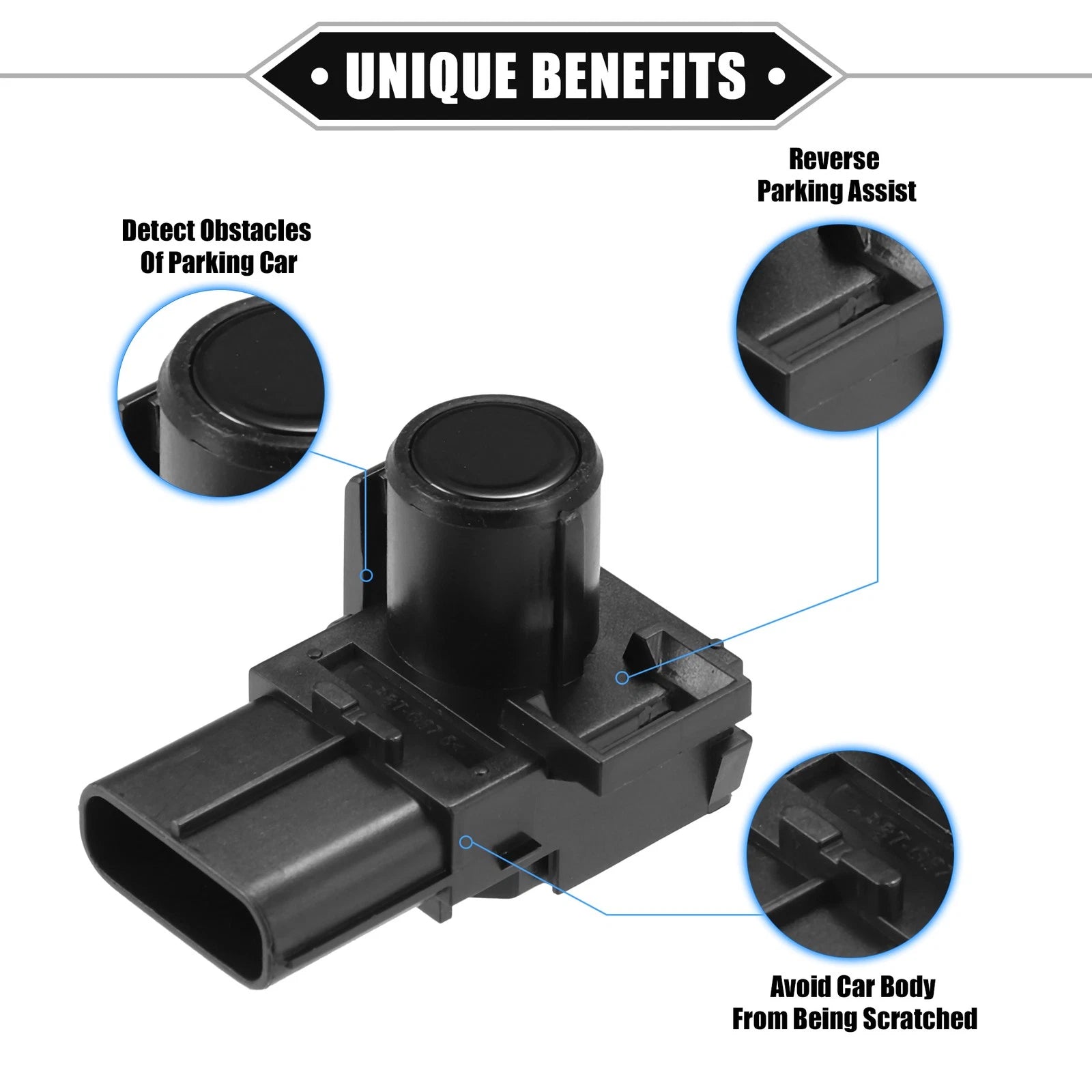 2X PDC Front Bumper Reverse Parking Assist Sensor 89341-33210-B6 for Lexus