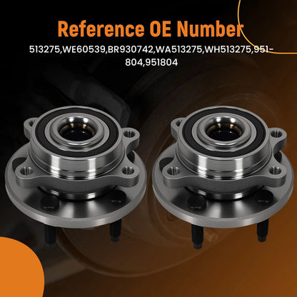 Pair Wheel Hub Assembly WE60539 for Ford Edge Flex Taurus Lincoln MKS MKT (2007–2019)