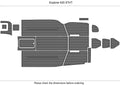 EVA Pads for Explorer 635 STHT Cockpit Swim Platform (Teak Deck Flooring)