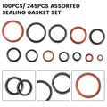 100Pcs Assorted Rubber Sealing Gasket Set for