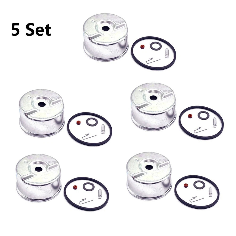 Set of 5 Carburetor Bowl Needle Seat Gasket Kit for Tecumseh (631021B, 631867)