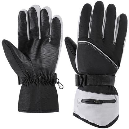 Water Resistant Windproof Ski Gloves for Men - Touchscreen Support