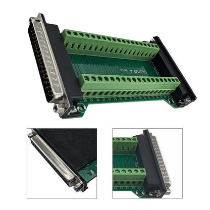 DB37MFA Terminal Block Adapter for Male Female Connector (Solderless Design)
