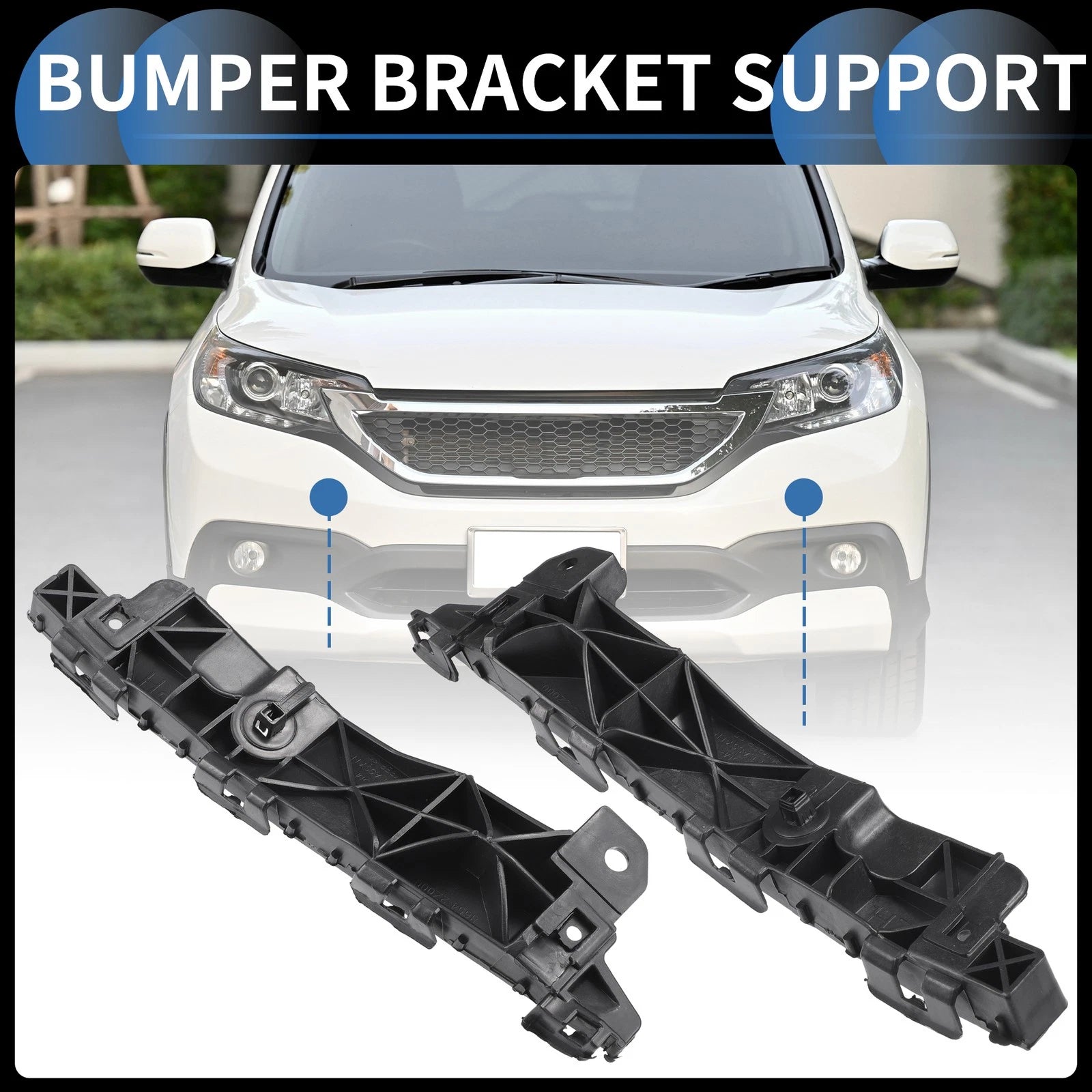 Front Bumper Retainer Bracket Pair Replacement for Hyundai Tucson (2011–2015)