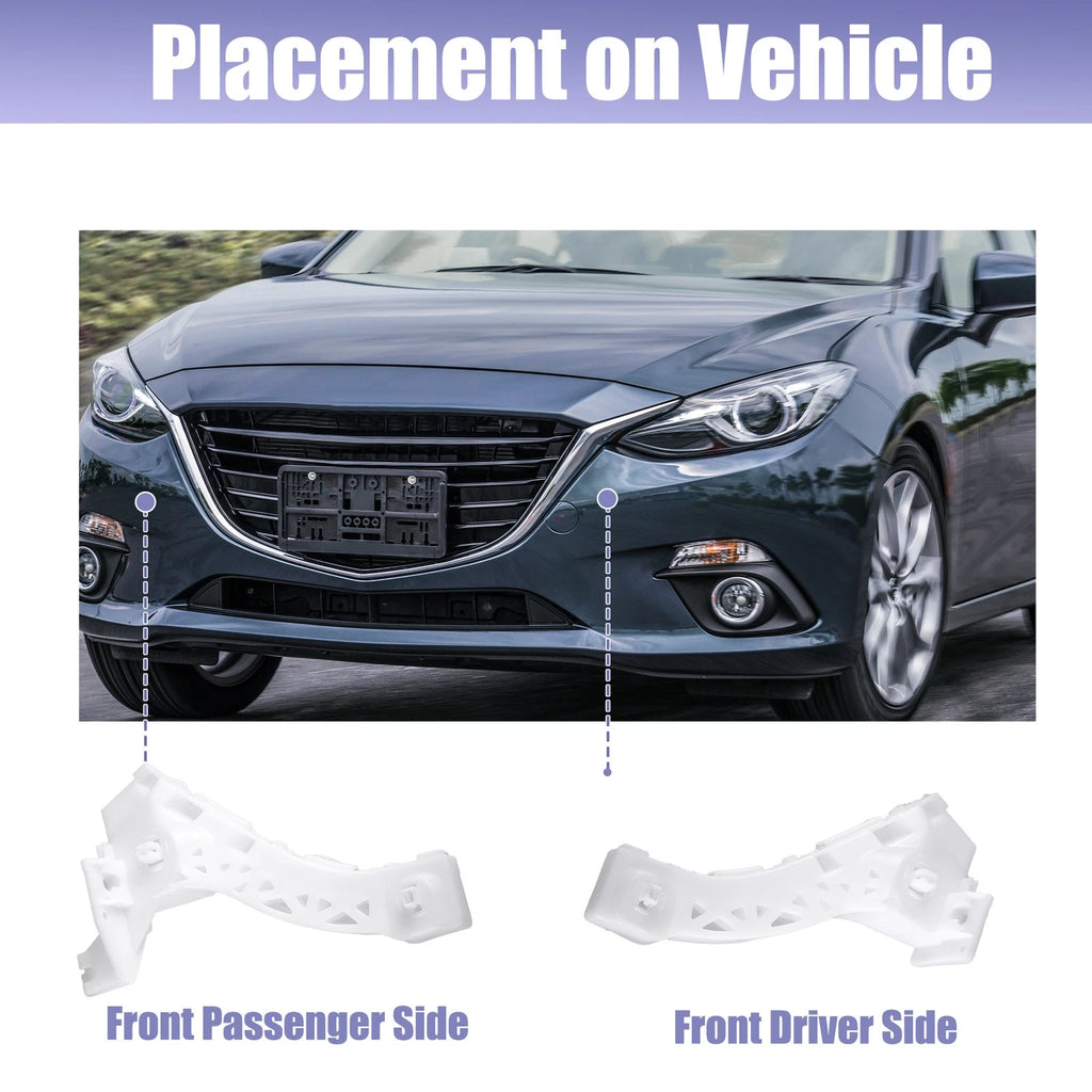 2X Front Left Right Bumper Mounting Support Bracket for Mazda 3 (2004–2006)