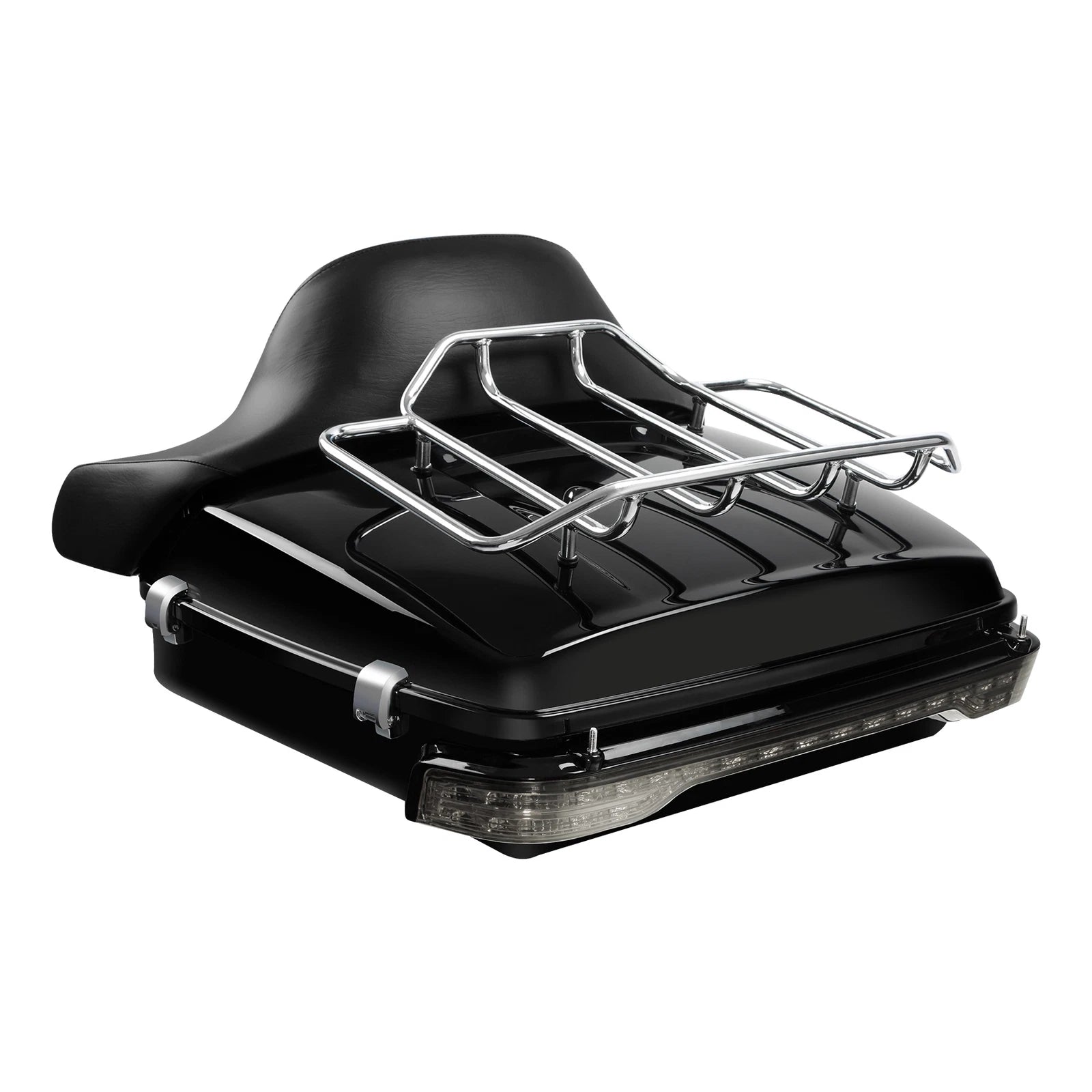 Chopped Trunk Backrest Pad Tail Light for Harley Touring Road Glide (2014–2026)