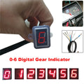 Digital Gear Indicator Light for Universal Vehicles (0-6) Red LED Display