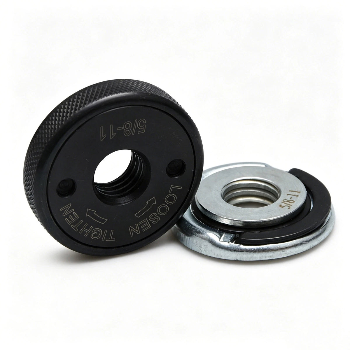 Flange Nut Kit for Angle Grinder (5/8"-11) - D-Ring & Knurled