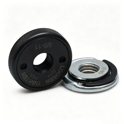 Flange Nut Kit for Angle Grinder (5/8"-11) - D-Ring & Knurled