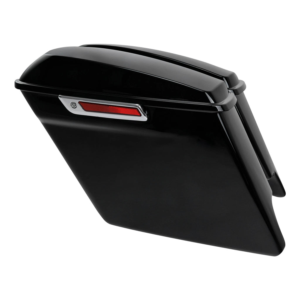 5" Stretched Saddle Bags & Conversion Bracket for Harley Heritage Softail (1984–2017)