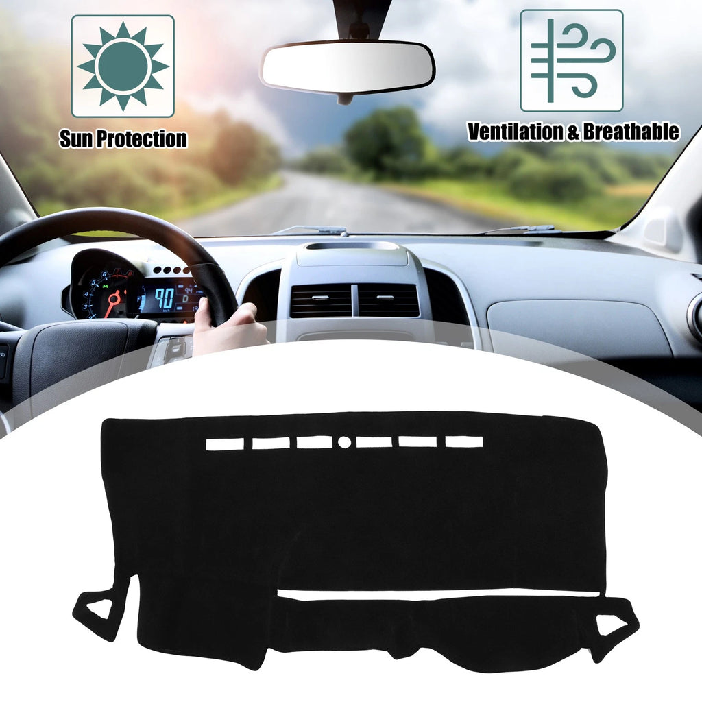 Dashboard Cover for Toyota Voxy (Black Polyester, Non-slip)