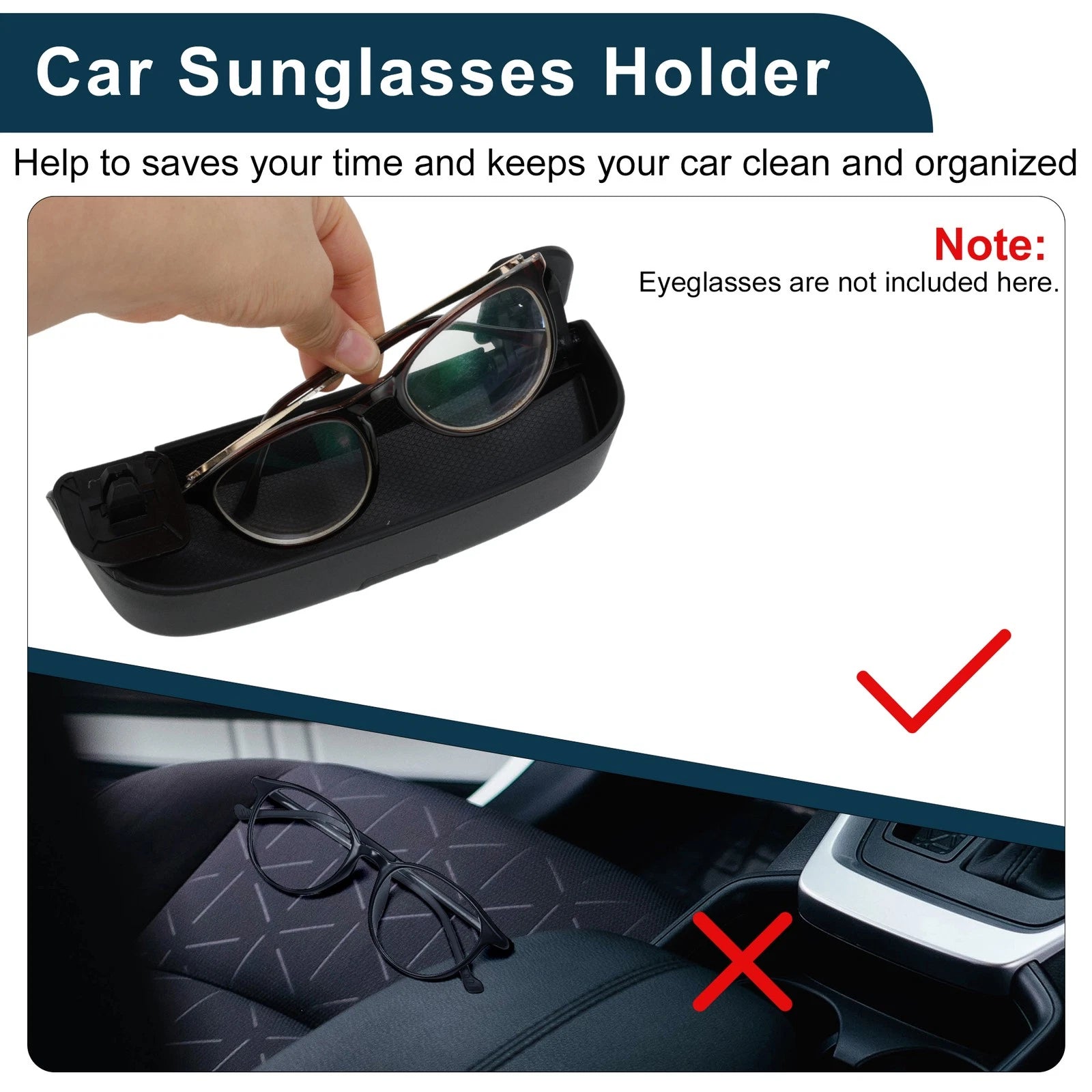 Sunglasses Case for Audi A5 (2012–2019) Eyeglasses Holder Storage Box